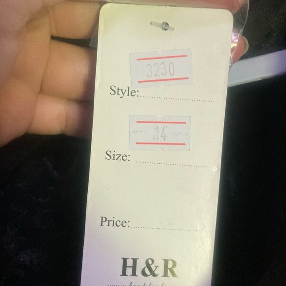 Black Damask Fit & Flare Dress - Picture 7 of 8